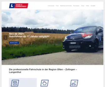 Fahrschule-Marc.ch(Auto, Motorrad, Roller in Olten, Zofingen, Langenthal) Screenshot