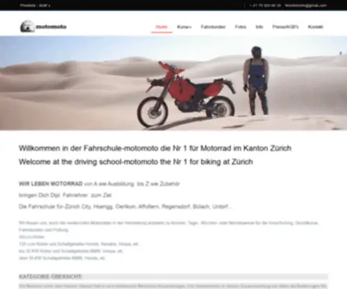 Fahrschule-MotoMoto.ch Screenshot