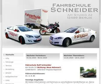 Fahrschule-Rolf-SChneider.de(Fahrschule Schneider in Berlin Adlershof) Screenshot