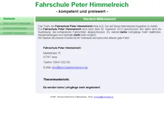 Fahrschulehimmelreich.de(Fahrschule Peter Himmelreich aus Jena) Screenshot