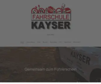 Fahrschulekayser.de(FAHRSCHULE KAYSER ...auf unsere Fahrschulen fahren Sie ab) Screenshot
