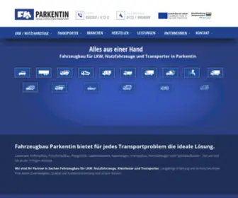 Fahrzeugbau-Parkentin.de(Fahrzeugbau Parkentin (zw) Screenshot