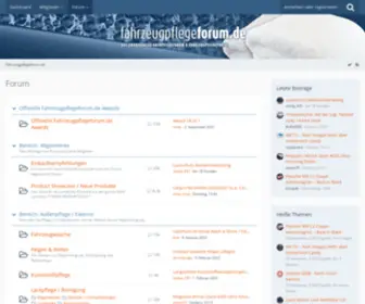 Fahrzeugpflegeforum.de(Forum) Screenshot
