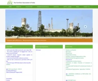 Faidelhi.org(The Fertiliser Association of India) Screenshot