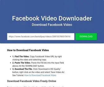 Faigi.com(Facebook Video Downloader) Screenshot