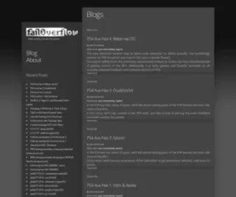 Fail0Verflow.com(Fail0Verflow) Screenshot