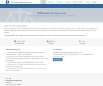 Faillissementsverslagen.com(Alle faillissementsverslagen eenvoudig doorzoekbaar) Screenshot