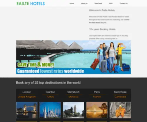 Failtehotels.ie(Failte Hotels) Screenshot