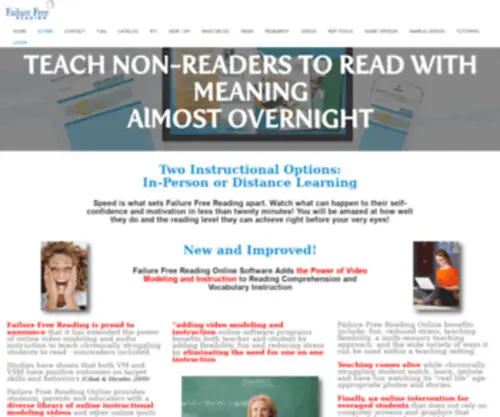 Failurefreeonline.com(Failure Free Reading) Screenshot