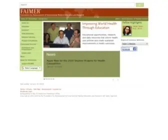 Faimer.org(Foundation for Advancement of International Medical Education and Research (FAIMER)) Screenshot