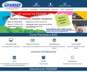 Fainsep.edu.br(Faculdade Instituto Superior de Educação do Paraná) Screenshot