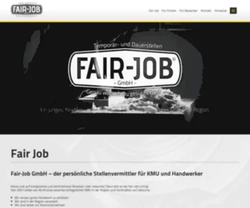 Fair-JOB.ch(Fair-Job GmbH) Screenshot