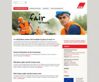 Fair-Labour-Mobility.eu(Fair Working Conditions) Screenshot