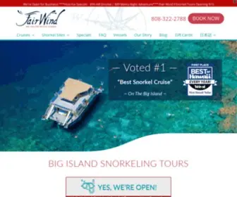 Fair-Wind.com(Big Island Hawaii Snorkel Tours) Screenshot