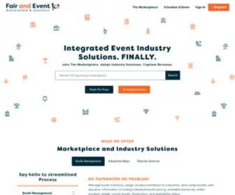 Fairandevent.com(Fair and Event Marketplace and Software) Screenshot