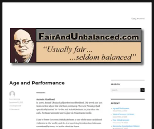 Fairandunbalanced.com(Seldom Balanced) Screenshot