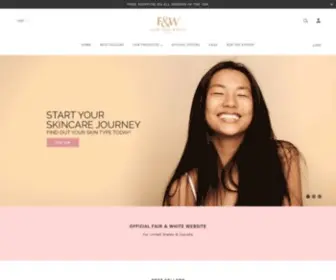 Fairandwhite.com(Fair & White Skincare) Screenshot