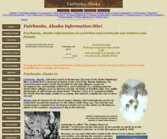 Fairbanks-Alaska.com(Fairbanks Alaska Visitor Information Site) Screenshot