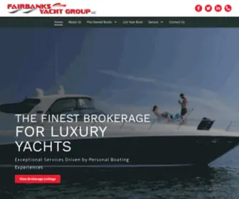 Fairbanksyachts.com(Yacht Brokerage in Old Saybrook) Screenshot