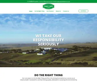 Faircape.com(Fair Cape Dairies) Screenshot