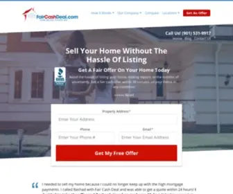 Faircashdeal.com(Sell Your House On Your Schedule) Screenshot