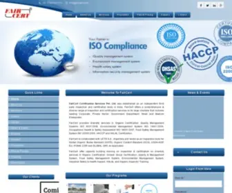 Faircert.com(FairCert Certification Services Pvt) Screenshot