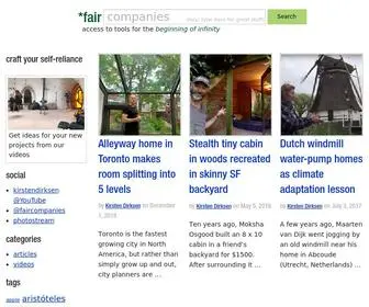 Faircompanies.com(Videos & articles for the beginning of infinity) Screenshot