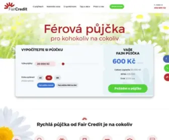 Faircredit.cz(Fair Credit) Screenshot