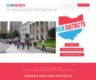 Fairdistrictsohio.org(Fair Districts Ohio) Screenshot