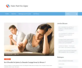 Faire-Part-EN-Ligne.com(Des infos autours de la famille avec Faire part en ligne) Screenshot