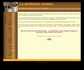 Fairesagnole.eu(La distillation amateur) Screenshot