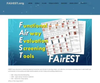 Fairest.org(Functional Airway Evaluation Screening Tools FAIREST) Screenshot