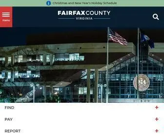 Fairfaxcounty.gov(Fairfax County) Screenshot