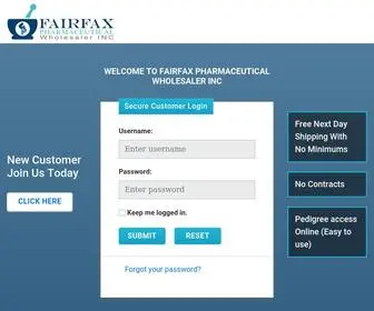 Fairfaxpharmaceutical.com(Customers) Screenshot