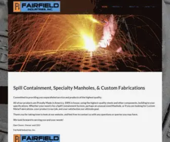 Fairfield-Industries.com(Industrial Custom Metal Fabrication) Screenshot