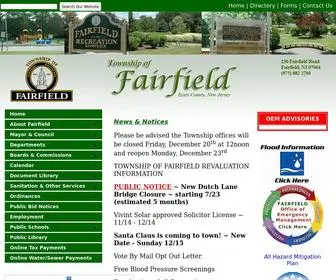 Fairfieldnj.org(Township of Fairfield) Screenshot