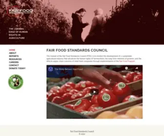 Fairfoodstandards.org(Fair Food Standards Council) Screenshot