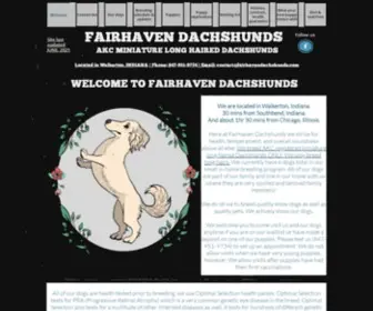 Fairhavendachshunds.com(Fairhaven Dachshunds) Screenshot