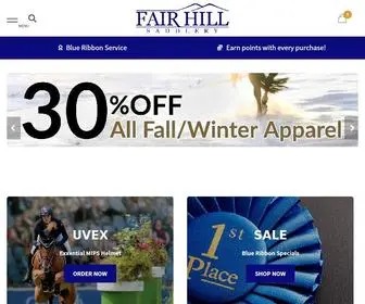 Fairhillsaddlery.com(Full service tack and feed store) Screenshot