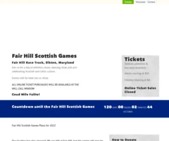 Fairhillscottishgames.org(The Fair Hill Scottish Games) Screenshot