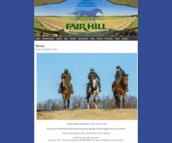 Fairhilltrainingcenter.com(Fair Hill Training Center) Screenshot