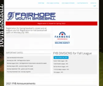 Fairhopeyouthbaseball.com(Fairhopeyouthbaseball) Screenshot