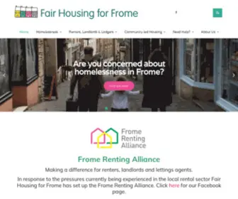 Fairhousingforfrome.org.uk(FAIR HOUSING FOR FROME) Screenshot