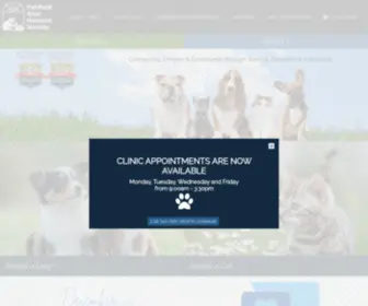 Fairhumane.org(The Fairfield Area Humane Society) Screenshot
