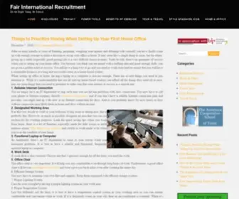 Fairinternationalrecruitment.org(International) Screenshot