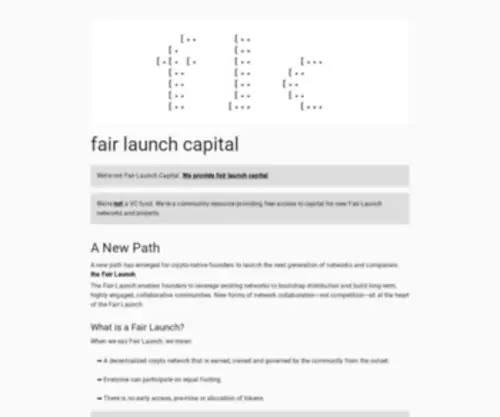Fairlaunch.capital(Fair Launch Capital) Screenshot