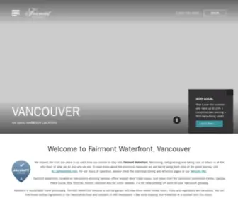 Fairmont-Waterfront.com(Waterfront Hotel Vancouver) Screenshot