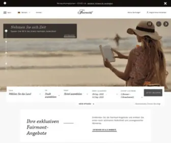 Fairmont.de(Fairmont Hotels und Resorts) Screenshot