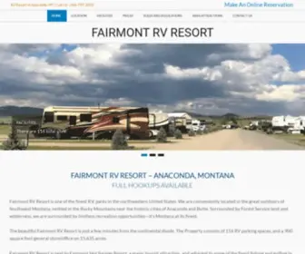 Fairmontrvresort.com(Fairmont RV Park) Screenshot