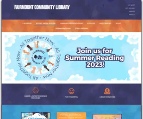 Fairmountlibrary.org(Fairmount Community Library) Screenshot